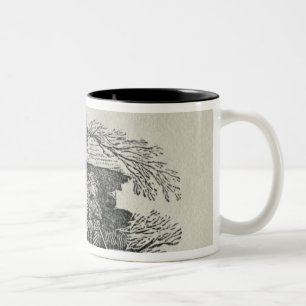 Seated Man Two-Tone Coffee Mug