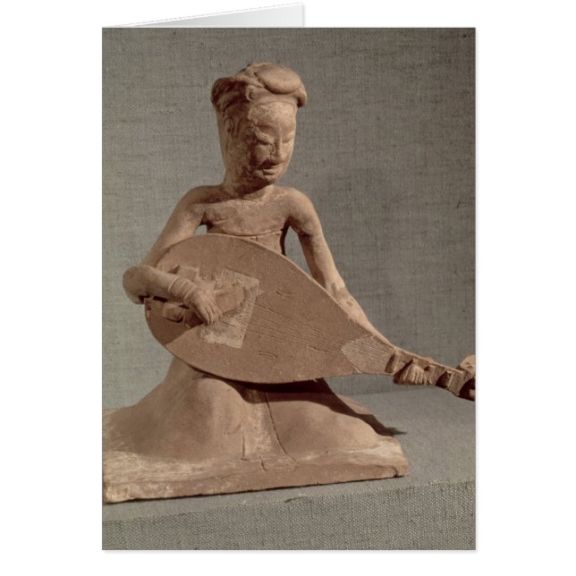 Seated musician playing a lute, from (Front)