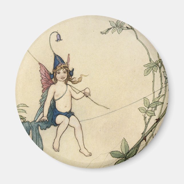 Seated on a Spider's Thread Magnet (Front)