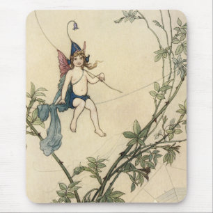 Seated on a Spider's Thread Mouse Mat
