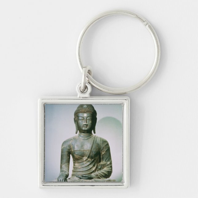 Seated Sakyamuni Buddha from Ch'ungung-ni (iron) Key Ring (Front)