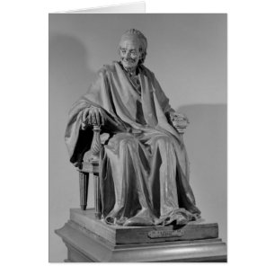 Seated sculpture of Voltaire