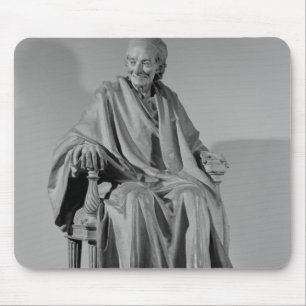 Seated sculpture of Voltaire Mouse Mat