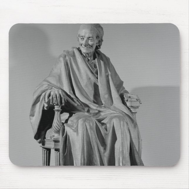 Seated sculpture of Voltaire Mouse Mat (Front)