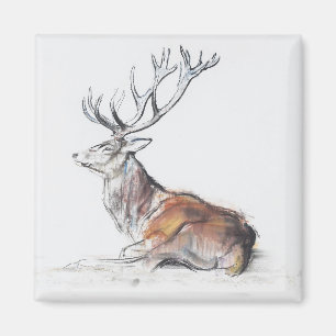 Seated Stag 2006 Magnet