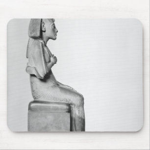 Seated statue of Amenophis IV Mouse Mat