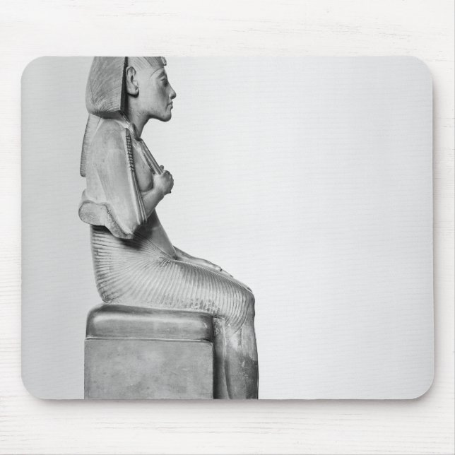 Seated statue of Amenophis IV Mouse Mat (Front)