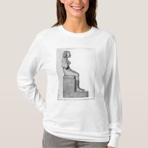Seated statue of Amenophis IV T-Shirt