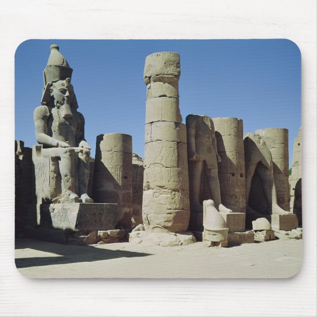 Seated statue of Ramesses II Mouse Mat (Front)