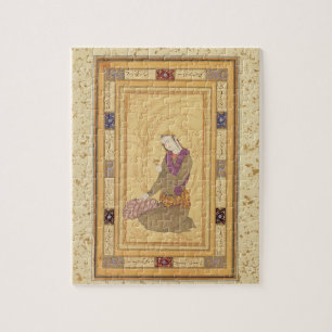 Seated youth holding a cup, from the Large Clive A Jigsaw Puzzle