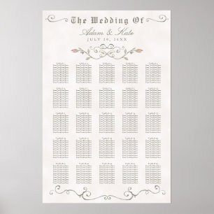 SEATING CHART 201-250   Elegant Beauty Wedding