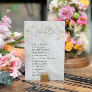 Seating Chart 2 in 1 Wedding Table Sign Invitation