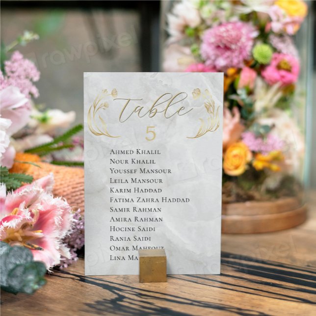 Seating Chart 2 in 1 Wedding Table Sign Invitation (Creator Uploaded)