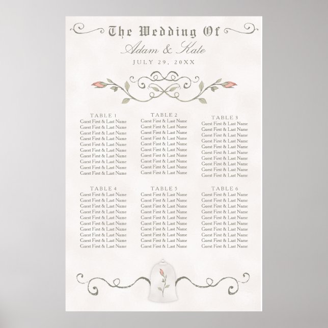 SEATING CHART 31 - 60 | Elegant Beauty Wedding (Front)