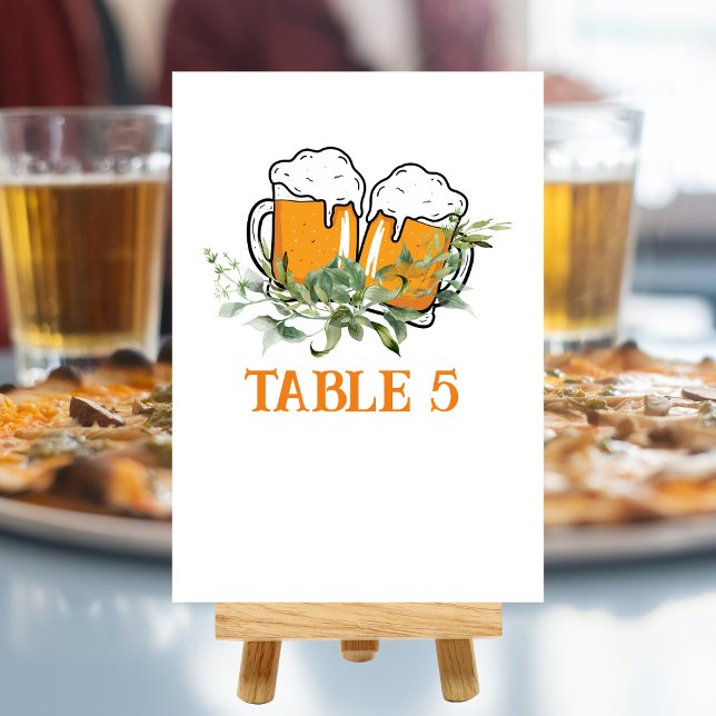 Seating Chart baby is brewing couples baby shower Table Number (Creator Uploaded)