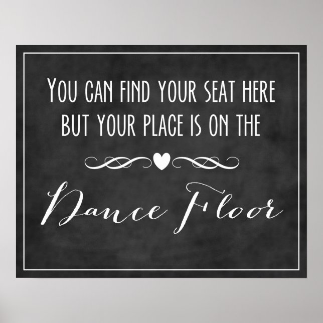 Seating Chart / Dance Floor Poster (Front)