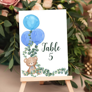 Seating Chart Oh Boy We Can Bearly Wait  Table Number