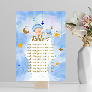 Seating Chart Twinkle Twinkle Little Star Oh Boy Table Number