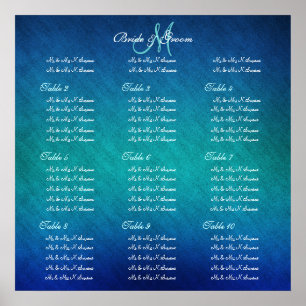 Seating chart wedding birthday party