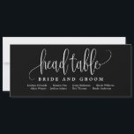 Seating Plan Head Table Card - Lovely Calligraphy<br><div class="desc">Plan a stylish celebration with this modern invitation that your guests will adore. 
Design by © berryberrysweet . Printable digital files are available! Visit our website at www.berryberrysweet.com for more details!</div>
