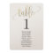 Seating Plan Table Card Lovely Calligraphy