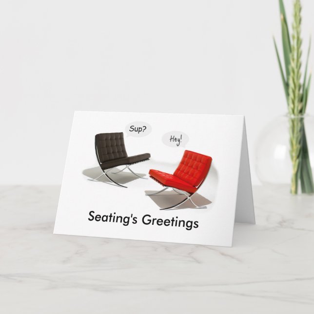 Seating's Greetings Holiday Card (Front)