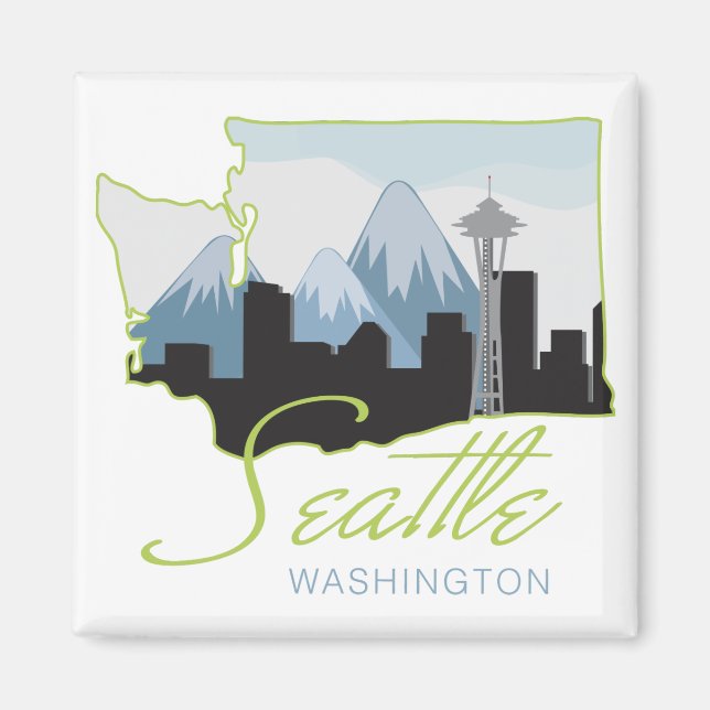 Seatle Washington Magnet (Front)