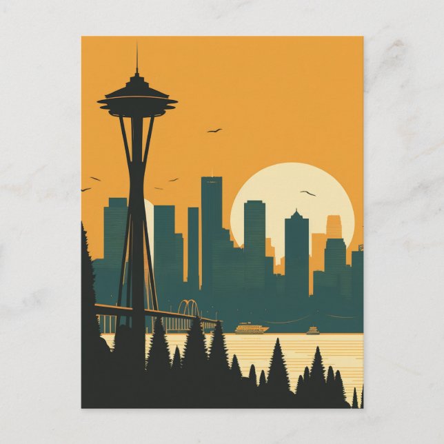 SEATTLE #1 POSTCARD (Front)