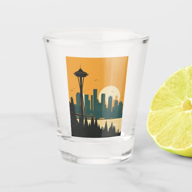 SEATTLE #1 SHOT GLASS (Front)