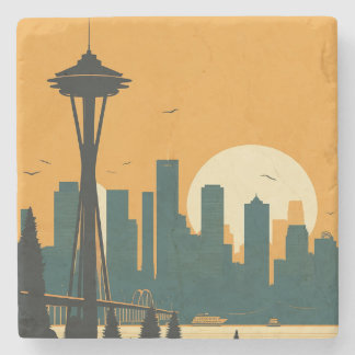 SEATTLE #1 STONE COASTER