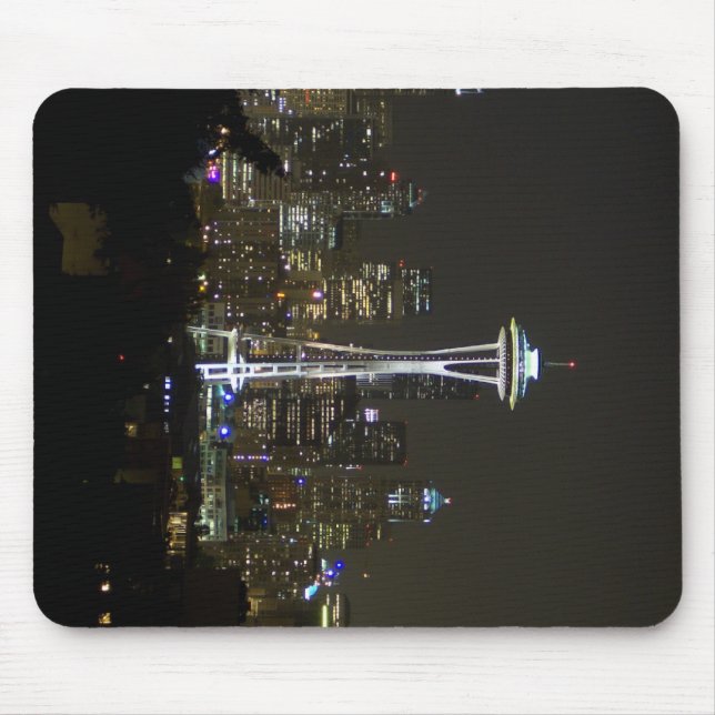 Seattle At Night Mouse Mat (Front)
