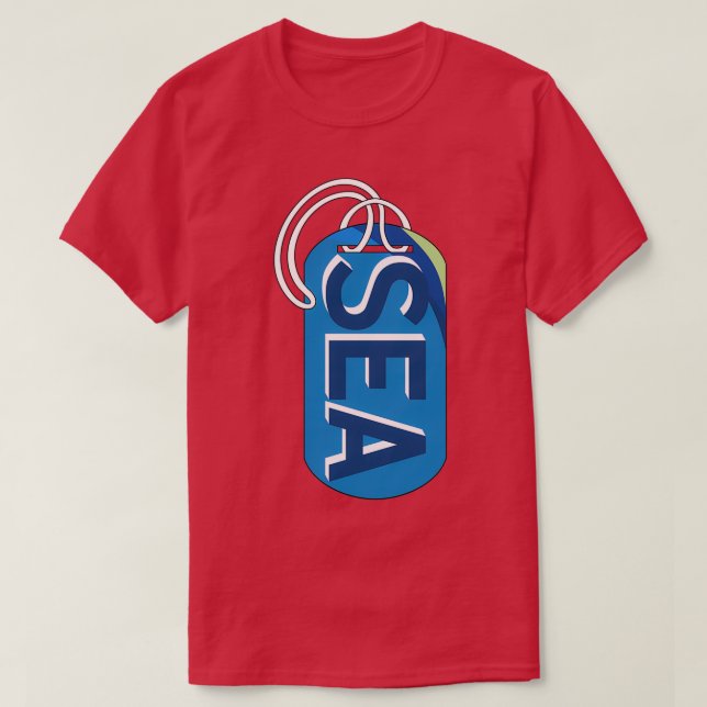 Seattle bag tag T-Shirt (Design Front)