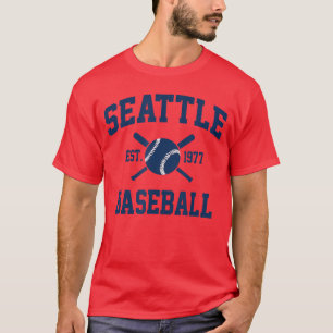Seattle Baseball Athletic Vintage Sportseam Fan gi T-Shirt
