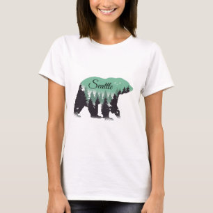 Seattle Bear Forest T-Shirt