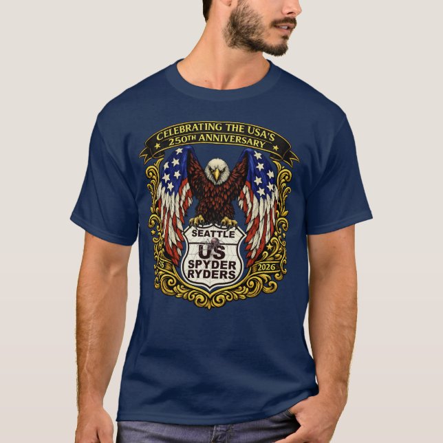 Seattle Chapter - Eagle USA250 1s T-Shirt (Front)