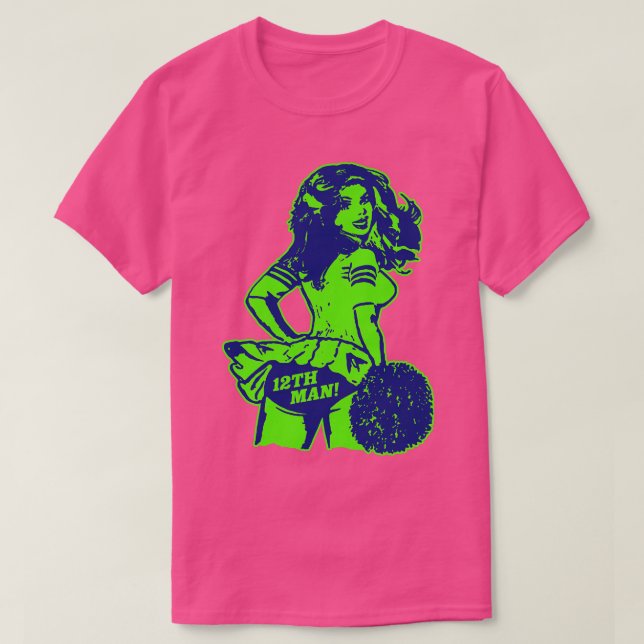Seattle Cheerleader T-Shirt (Design Front)