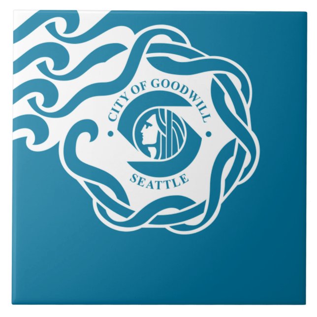 Seattle city flag tile (Front)