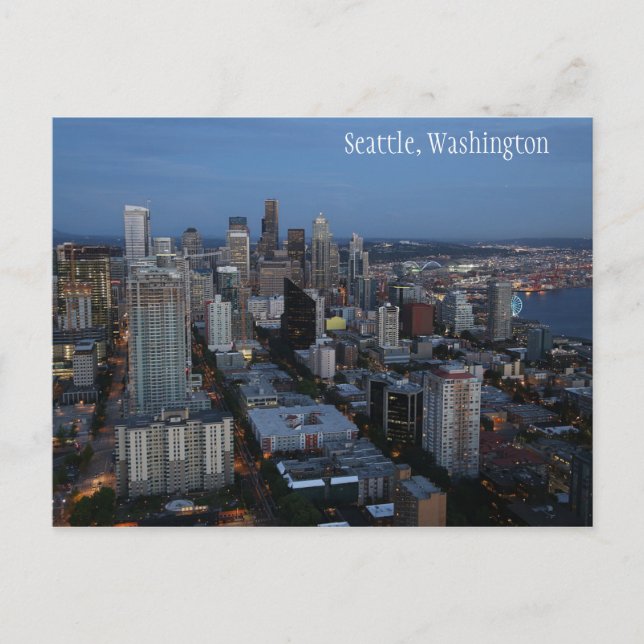Seattle City in Washington Postcard (Front)
