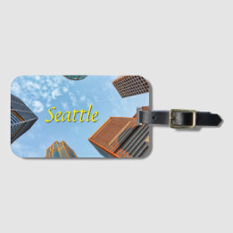 Seattle City Skyline Luggage Tag