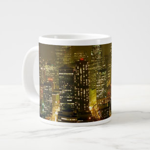 Seattle city view large coffee mug