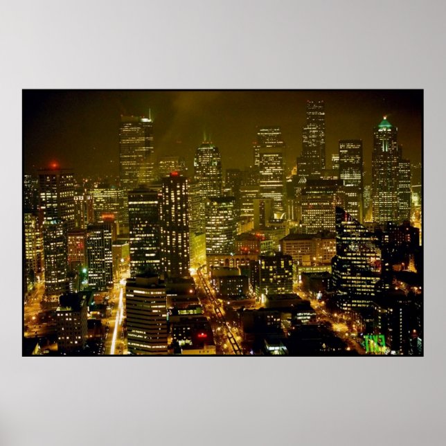 Seattle city view poster (Front)