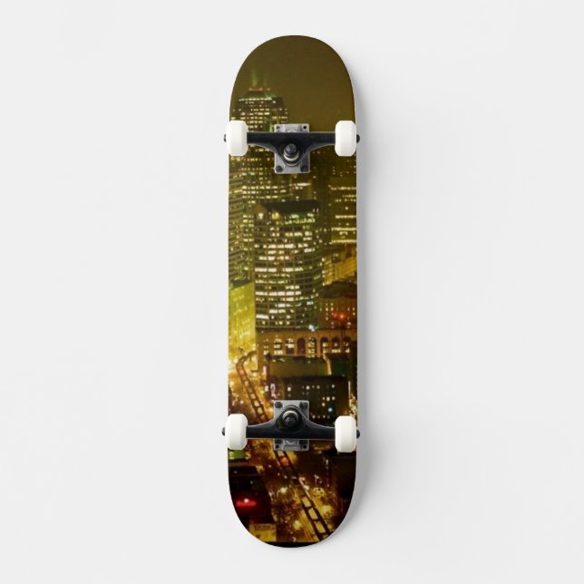 Seattle city view skateboard (Front)