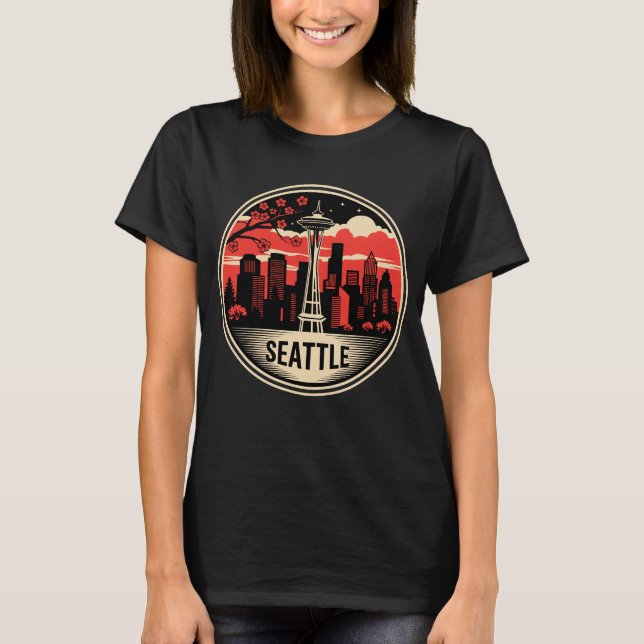 Seattle City Washington USA T-Shirt (Front)