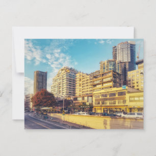 Seattle Cityscape Evening at the Waterfront Postcard