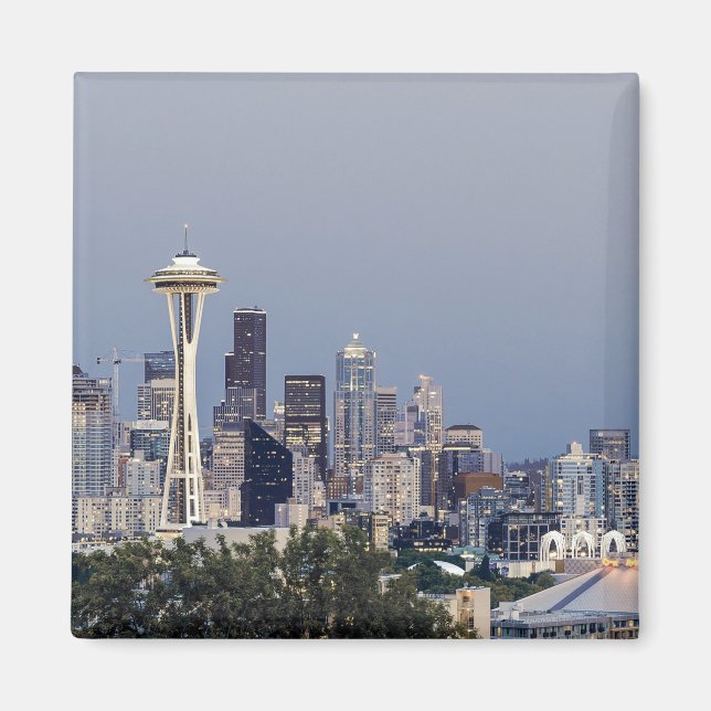 Seattle cityscape magnet (Front)