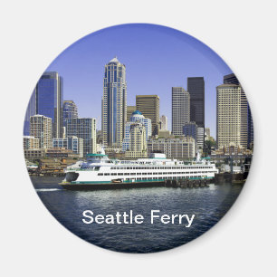 Seattle Ferry Washington State Magnet