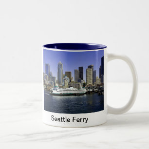 Seattle Ferry Washington State Two-Tone Coffee Mug