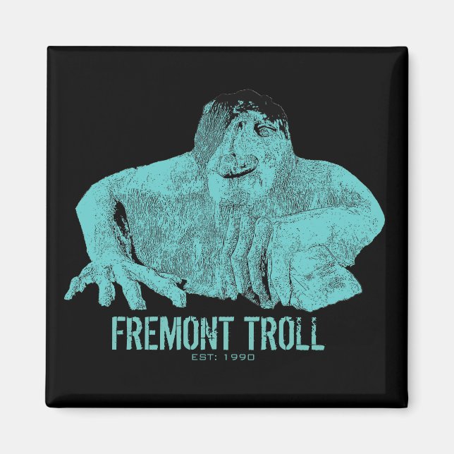 Seattle Fremont Troll Magnet (Front)