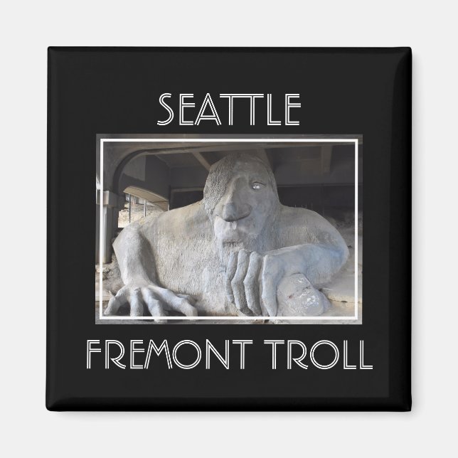 Seattle Fremont Troll Magnet (Front)