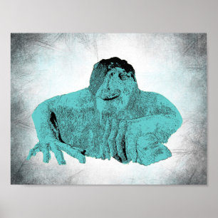 Seattle Fremont Troll Poster (various sizes)
